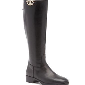 COPY - Tory Burch Black Leather Knee High Riding Boot